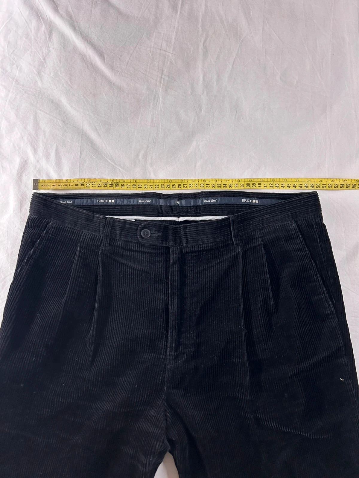 Calça de fato preta Brice estilo fim de semana em veludo costelas tamanho 50 – photo 9